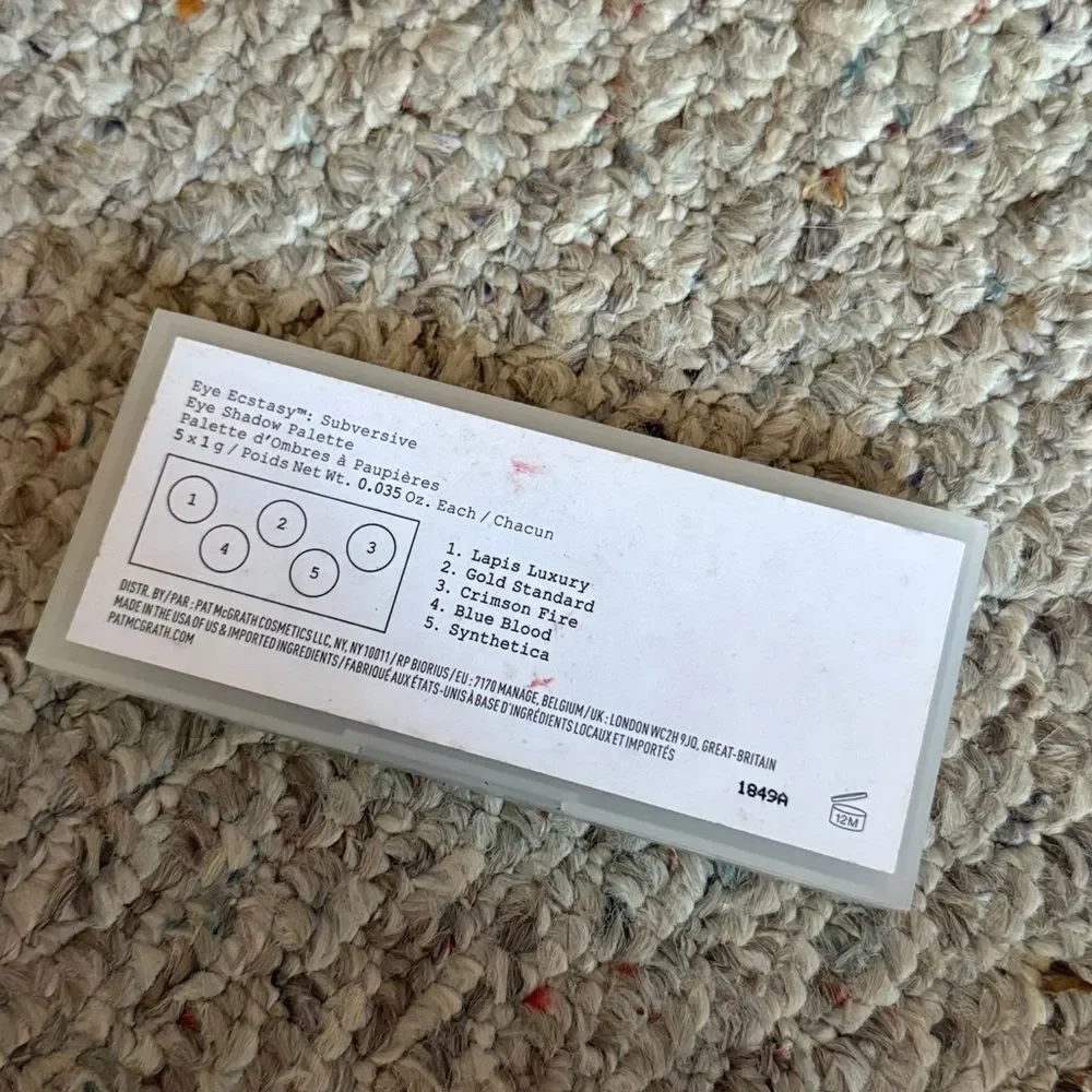 PAT McGRATH LABS EYE ECSTASY EYESHADOW PALETTE SUBVERSIVE